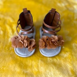 NEW Baby/Toddler Girl Brown Strappy Sandals